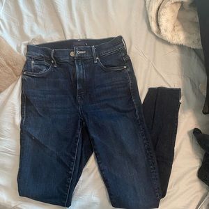 Mother Stunner Ankle Step Frayed Jean Size 25